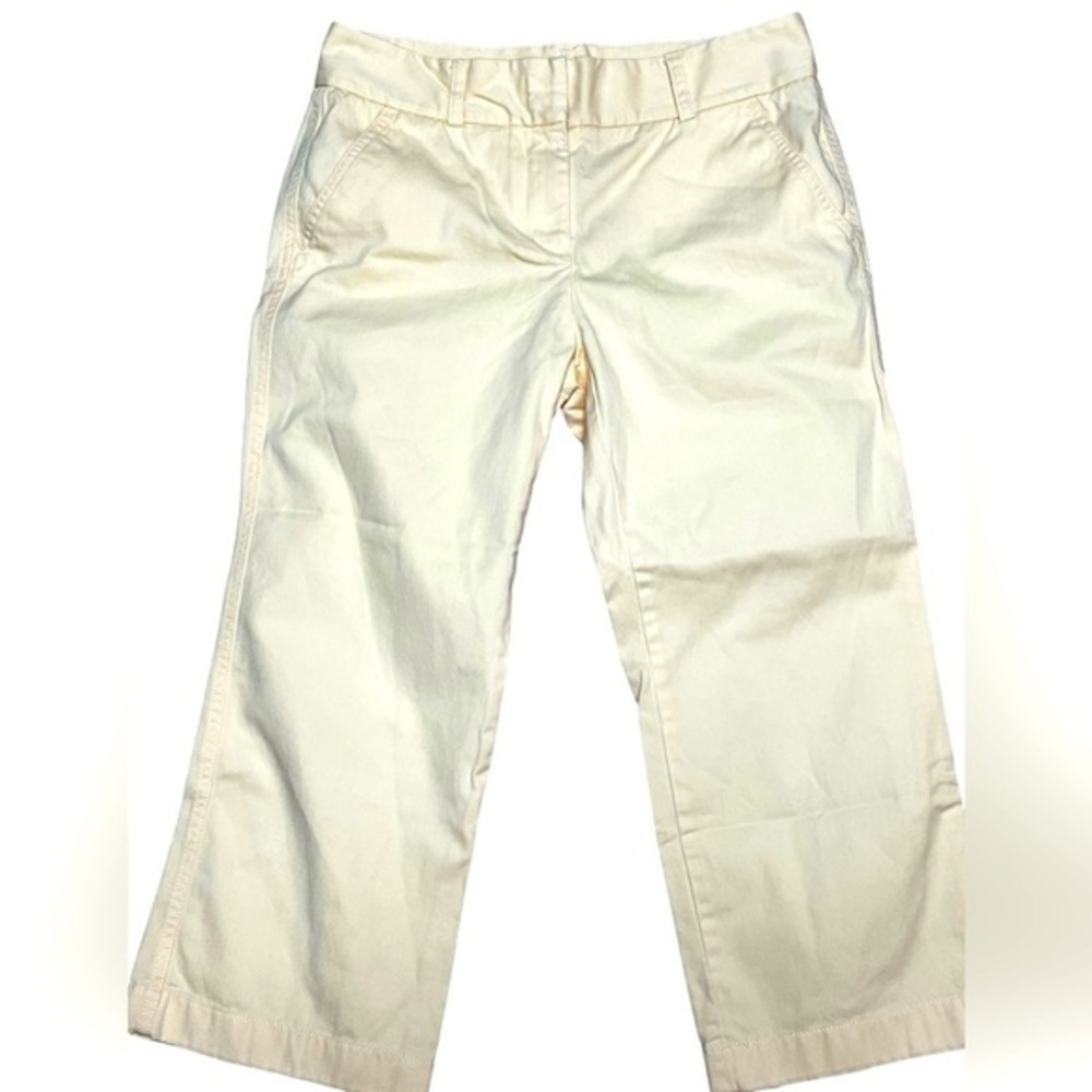 J‎ Crew Pale Yellow Favorite Fit Capris New without Tags size 8
